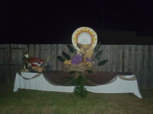 Eucharist center table