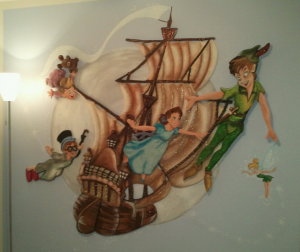 Peter Pan on wall